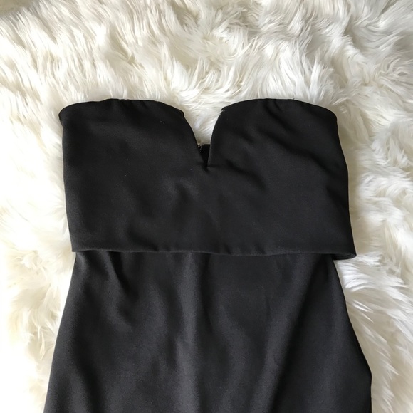 Bebe Strapless Mini LBD Sweetheart Dip - Picture 3 of 5
